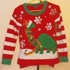 Dinosaur Ugly Christmas Sweater